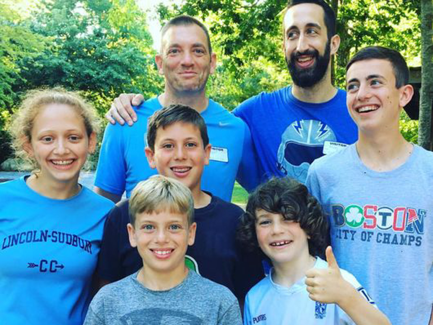 Jeff Katz and Andy Chappell with campers